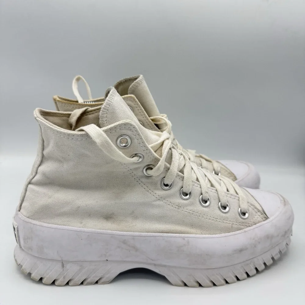 Converse Chuck Taylor All Star Lugged 2.0 High Top White Platform  Womens 9